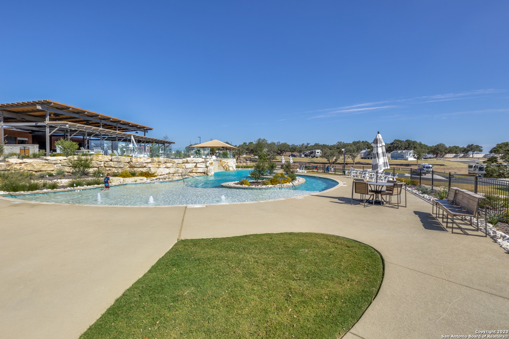 5386 Ranch Road 1376 Fredericksburg, TX 78624 - Photo 21 of 30 a view of a swimming pool and outdoor space