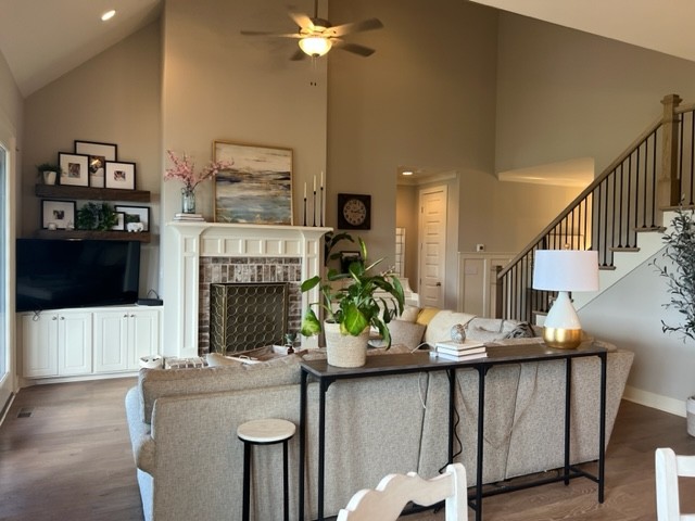 488 Cole's Ferry Road Gallatin, TN 37066 - Photo 30 of 43 a living room with furniture and a fireplace