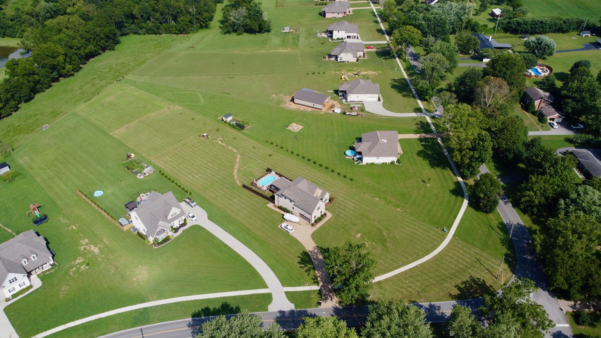 488 Cole's Ferry Road Gallatin, TN 37066 - Photo 8 of 43 an aerial view of a residential houses with outdoor space and street view