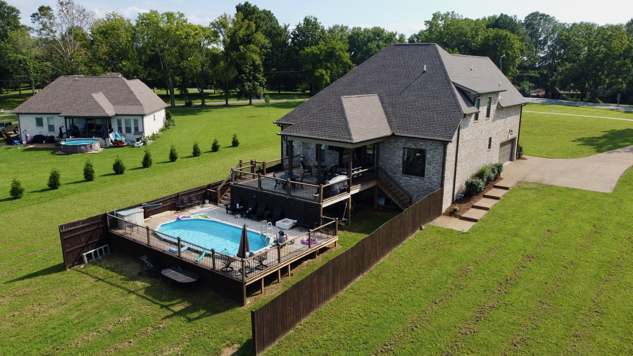 488 Cole's Ferry Road Gallatin, TN 37066 - Photo 9 of 43 a aerial view of a house with swimming pool garden and patio