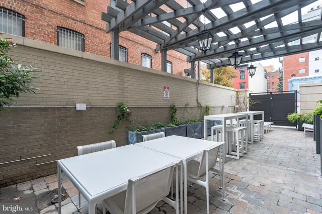 a outdoor living space with furniture