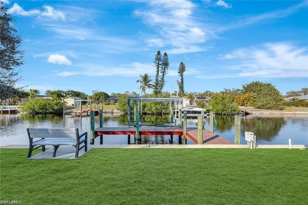 a view of outdoor space with seating area