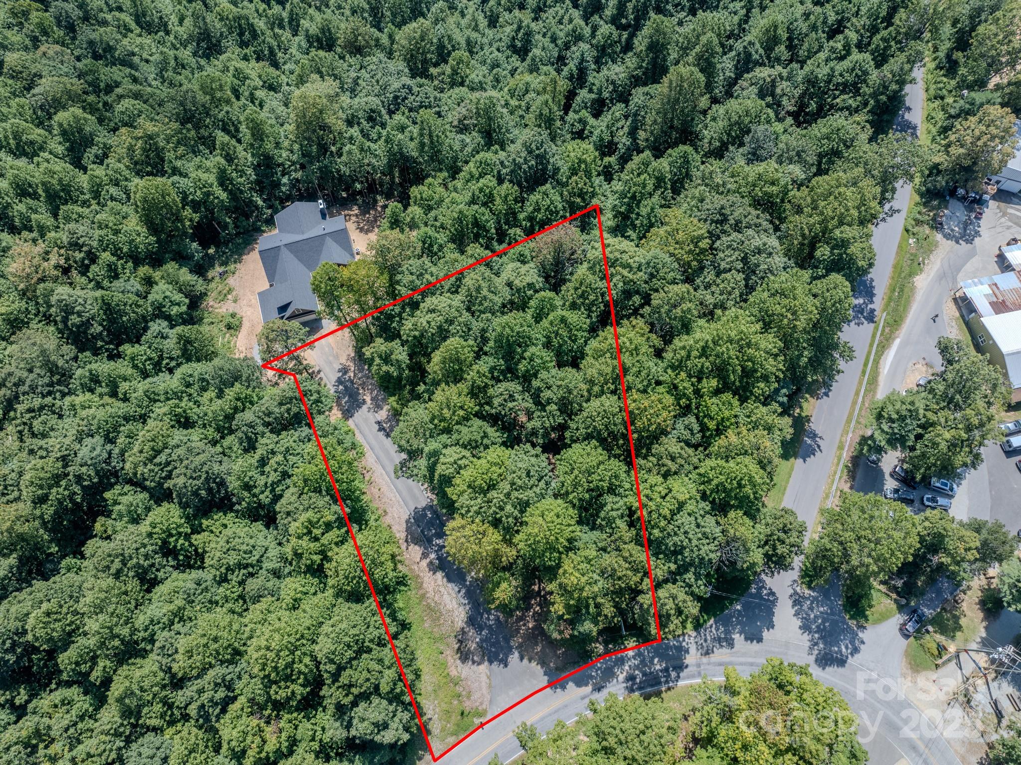 0 Pinnacle Mountain Road, Unit 1 Flat Rock, NC 28731 - Photo 4 of 18 an aerial view of a house with a yard and outdoor seating