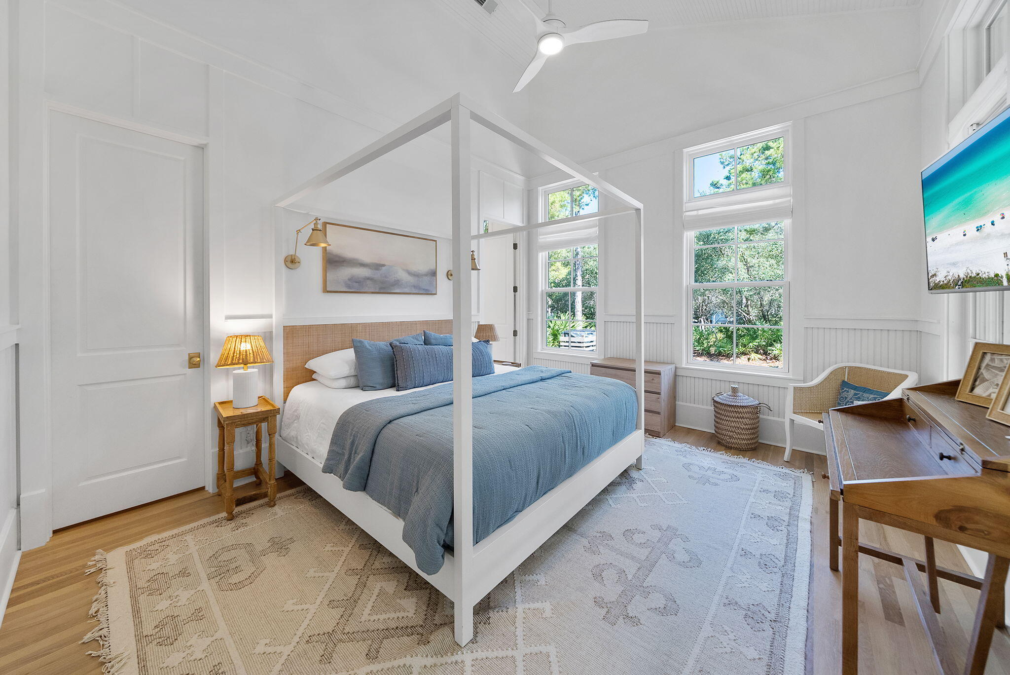 133 Silver Laurel Way Santa Rosa Beach, FL 32459 - Photo 13 of 42 a bedroom with a bed and a flat screen tv