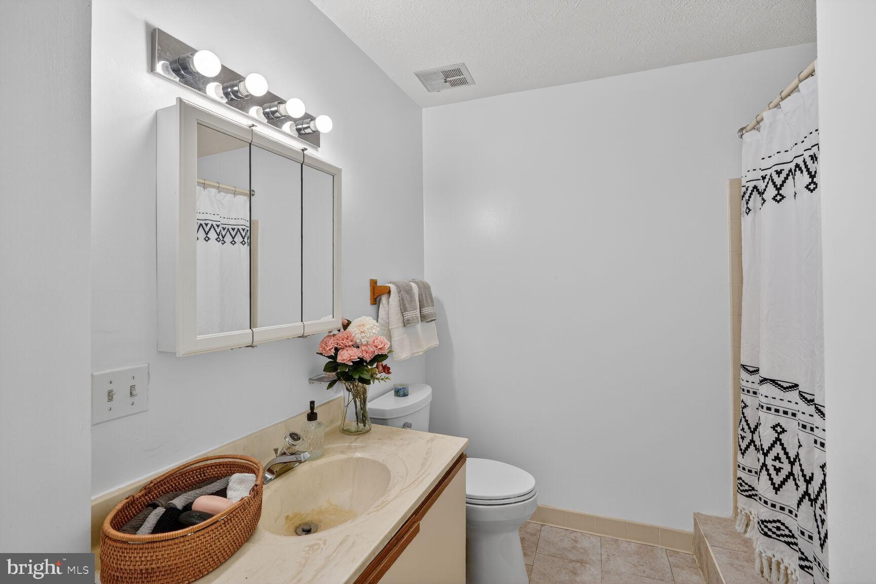 7505 Weather Worn Way, Unit E Columbia, MD 21046 - Photo 19 of 32 a bathroom with a sink toilet and mirror