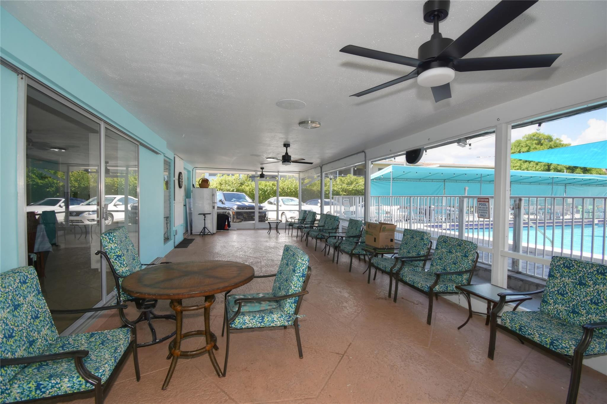 2161 Northeast 42nd Court, Unit 114 Lighthouse Point, FL 33064 - Photo 30 of 37 Clubhouse Patio