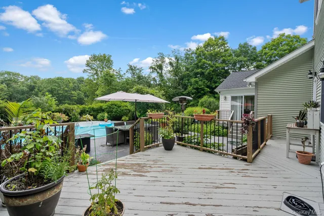 a house view with a garden space