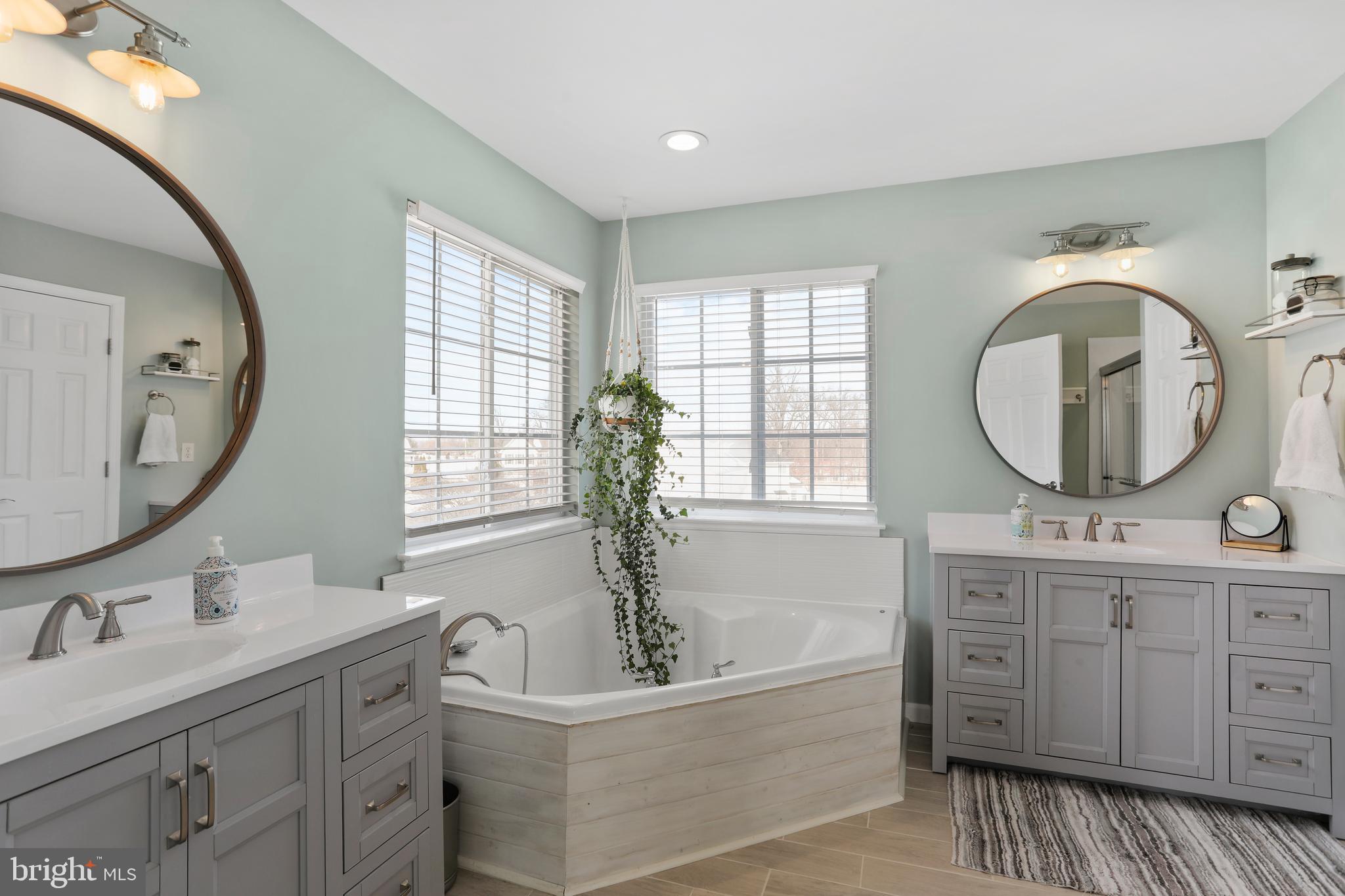 57 Glory Ridge Place Kearneysville, WV 25430 - Photo 28 of 63 Primary bath w soaking tub & 2 separate vanities