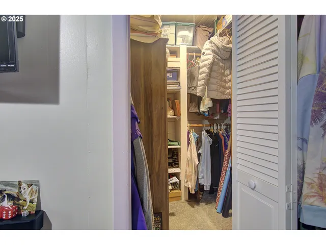 a view of walk in closet