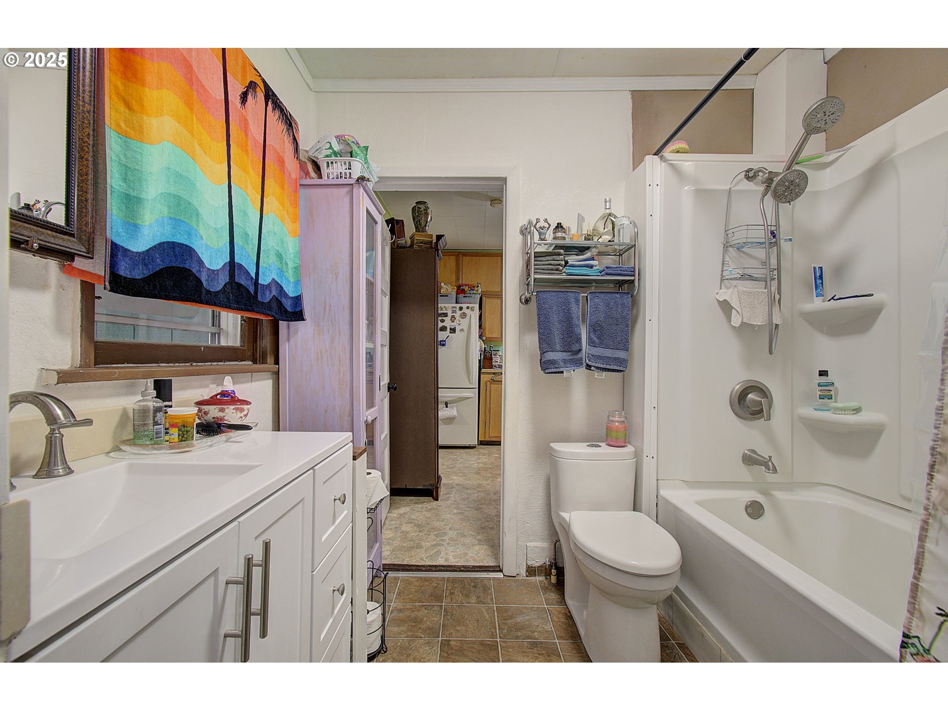 409 Main Street Klickitat, WA 98628 - Photo 17 of 35 a bathroom with a sink a toilet and shower