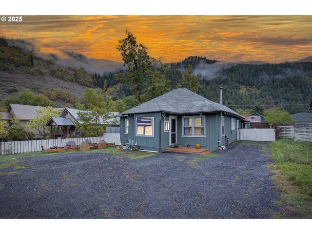 a view of a house with a garden space