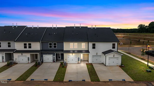 a city view with houses