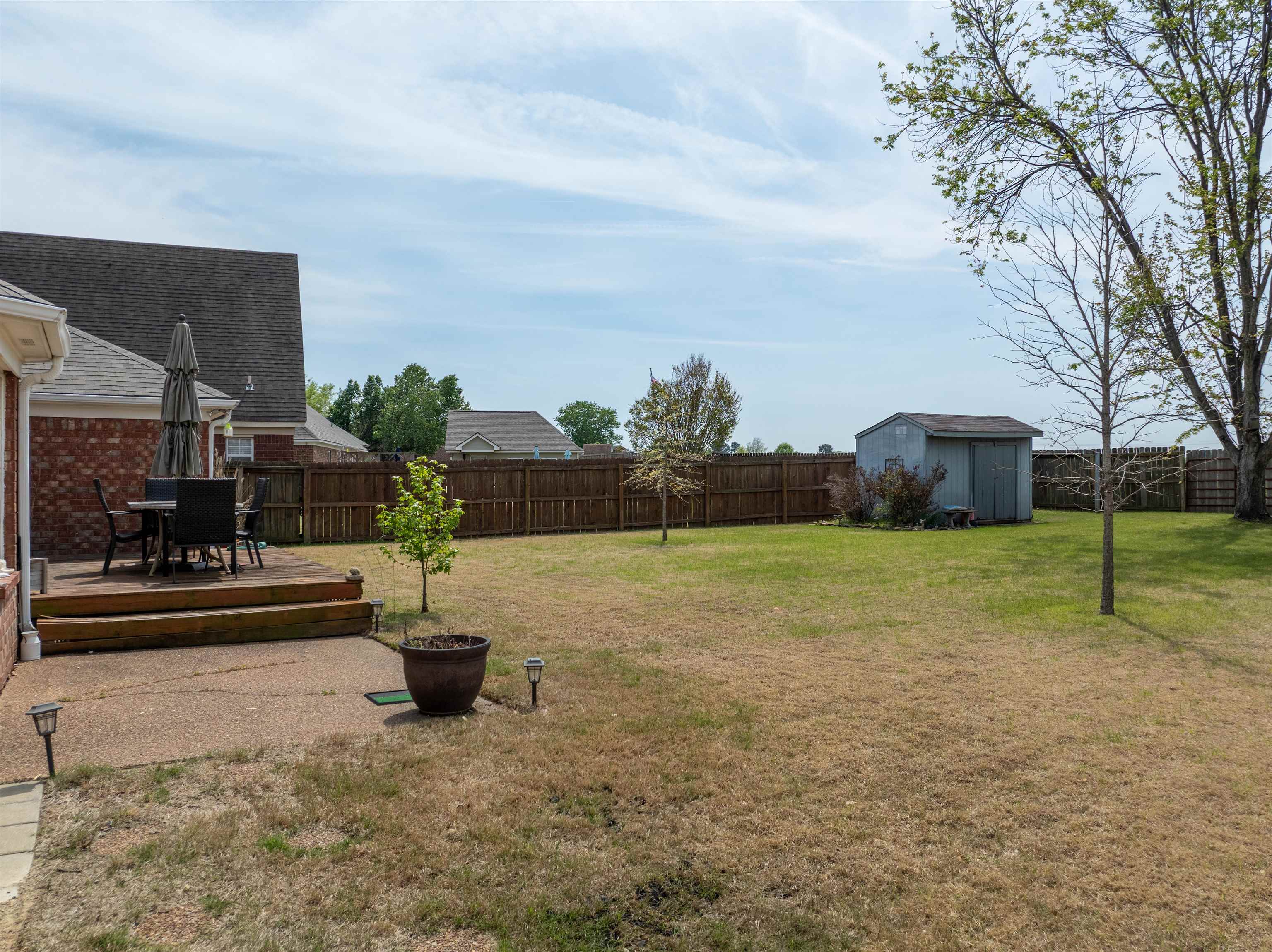 5991 Marley Street Arlington, TN 38002 - Photo 28 of 30 a backyard of a house with lots of green space