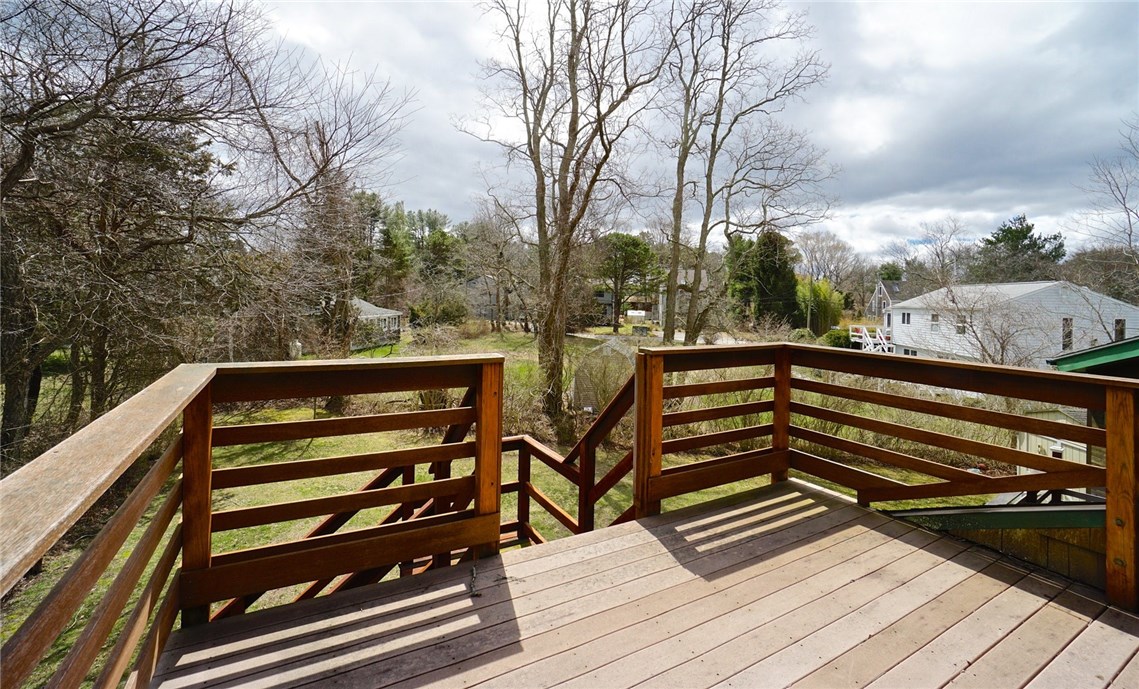 7 Ship Street Jamestown, RI 02835 - Photo 18 of 27 This Deck is 12 x 10, and has steps to ground level!