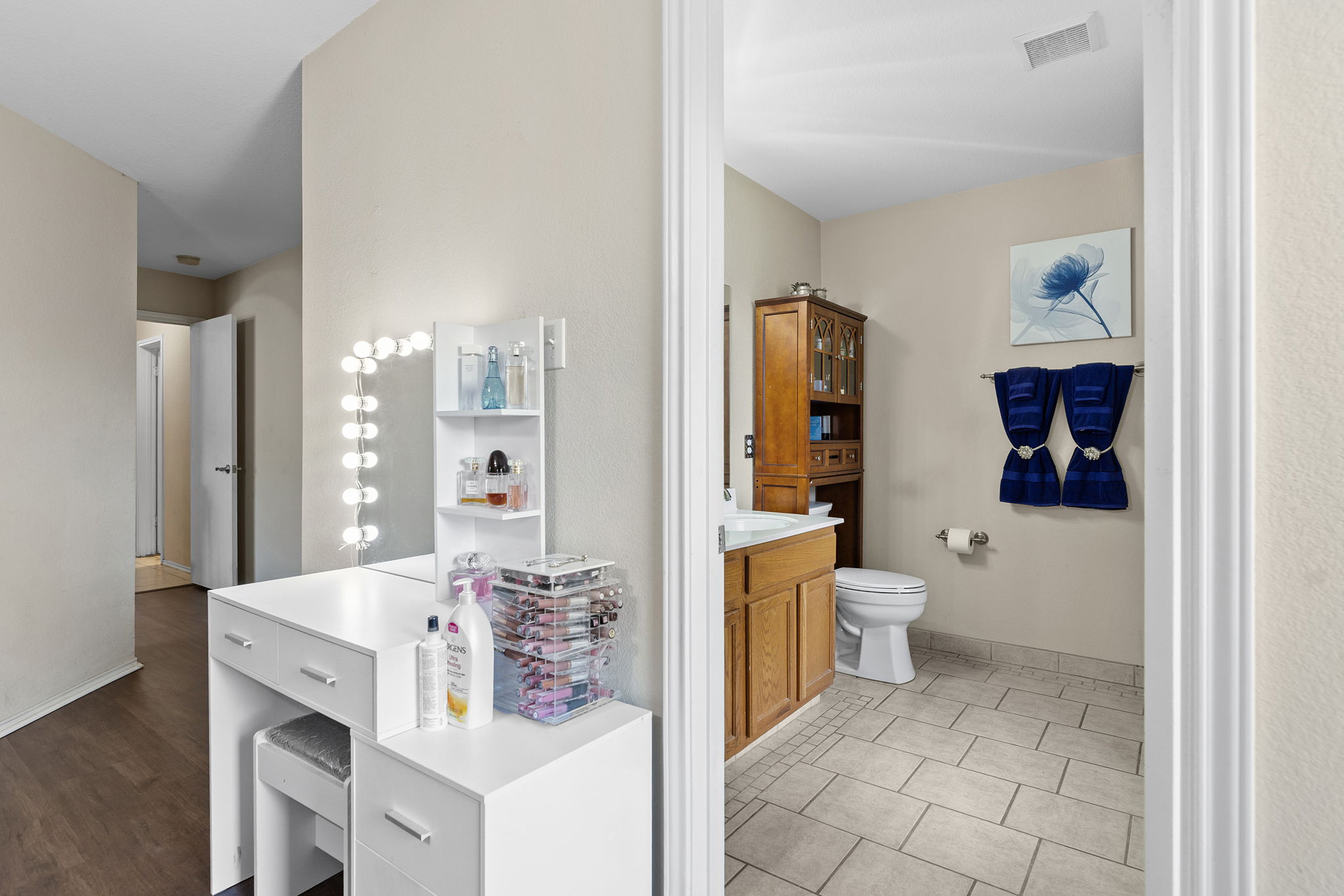 12800 Starbrimson Trail Elgin, TX 78621 - Photo 15 of 19 a bathroom with a sink toilet and shower