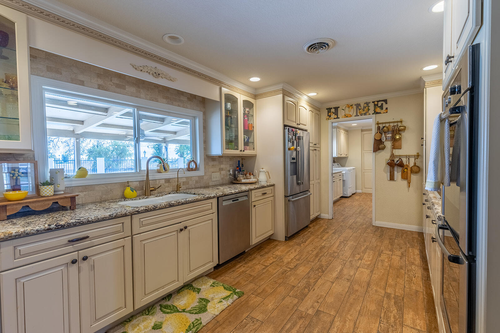 4444 Brandt Road Brawley, CA 92227 - Photo 32 of 93 a large kitchen with stainless steel appliances granite countertop a refrigerator and a sink