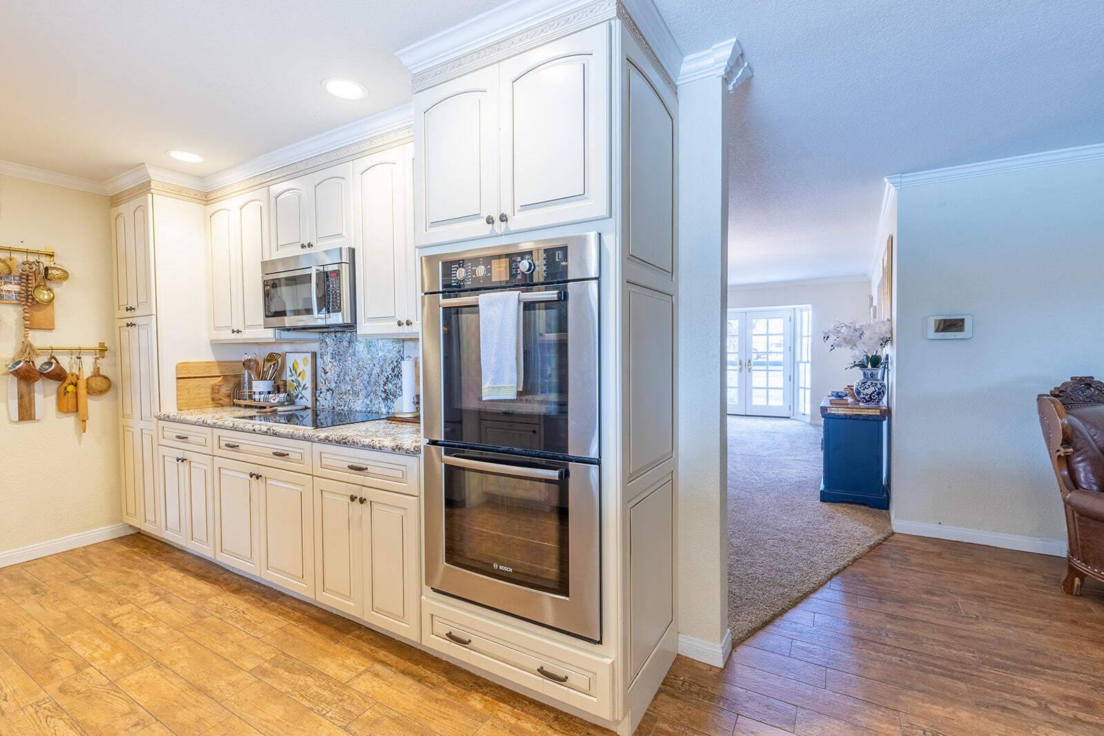 4444 Brandt Road Brawley, CA 92227 - Photo 33 of 93 a kitchen with stainless steel appliances granite countertop a refrigerator and microwave
