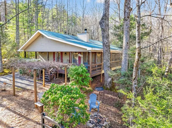front view of a house with a small yard