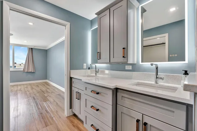 an aerial view of a city