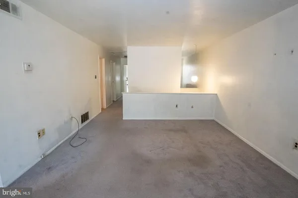 a view of an empty room