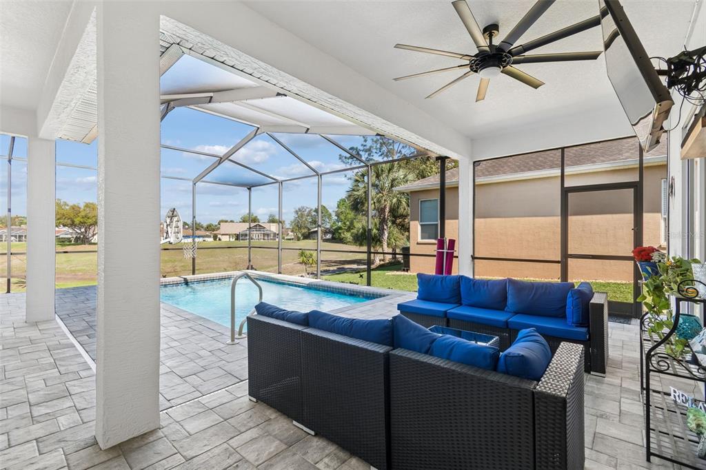 11017 Audie Brook Drive Spring Hill, FL 34608 - Photo 47 of 67 a outdoor living space with furniture
