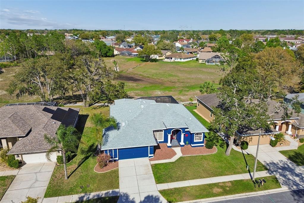 11017 Audie Brook Drive Spring Hill, FL 34608 - Photo 67 of 67 an aerial view of residential houses with outdoor space and river