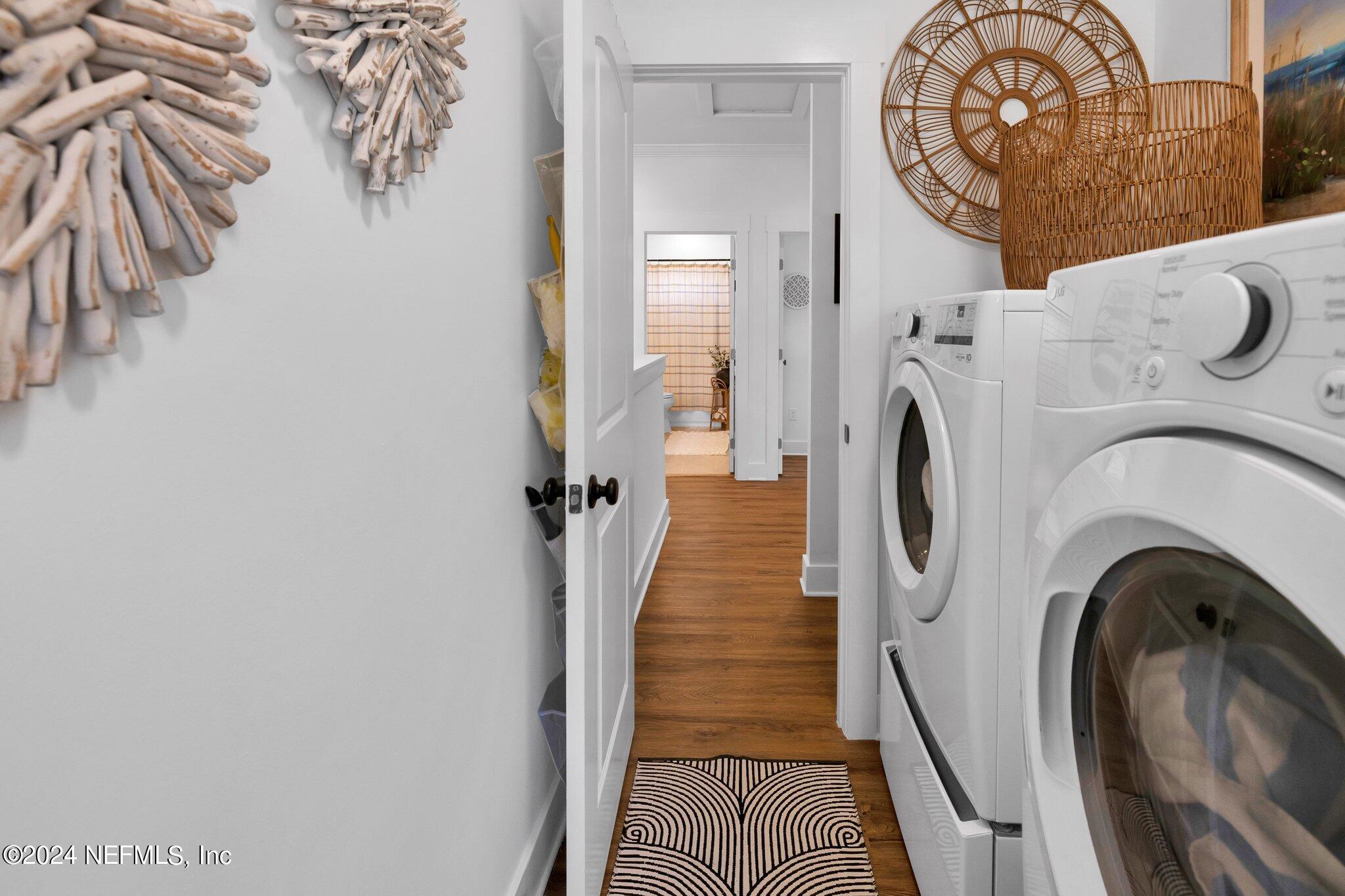 6825 A Ave Street St. Augustine, FL 32080 - Photo 41 of 53 a utility room with dryer and washer