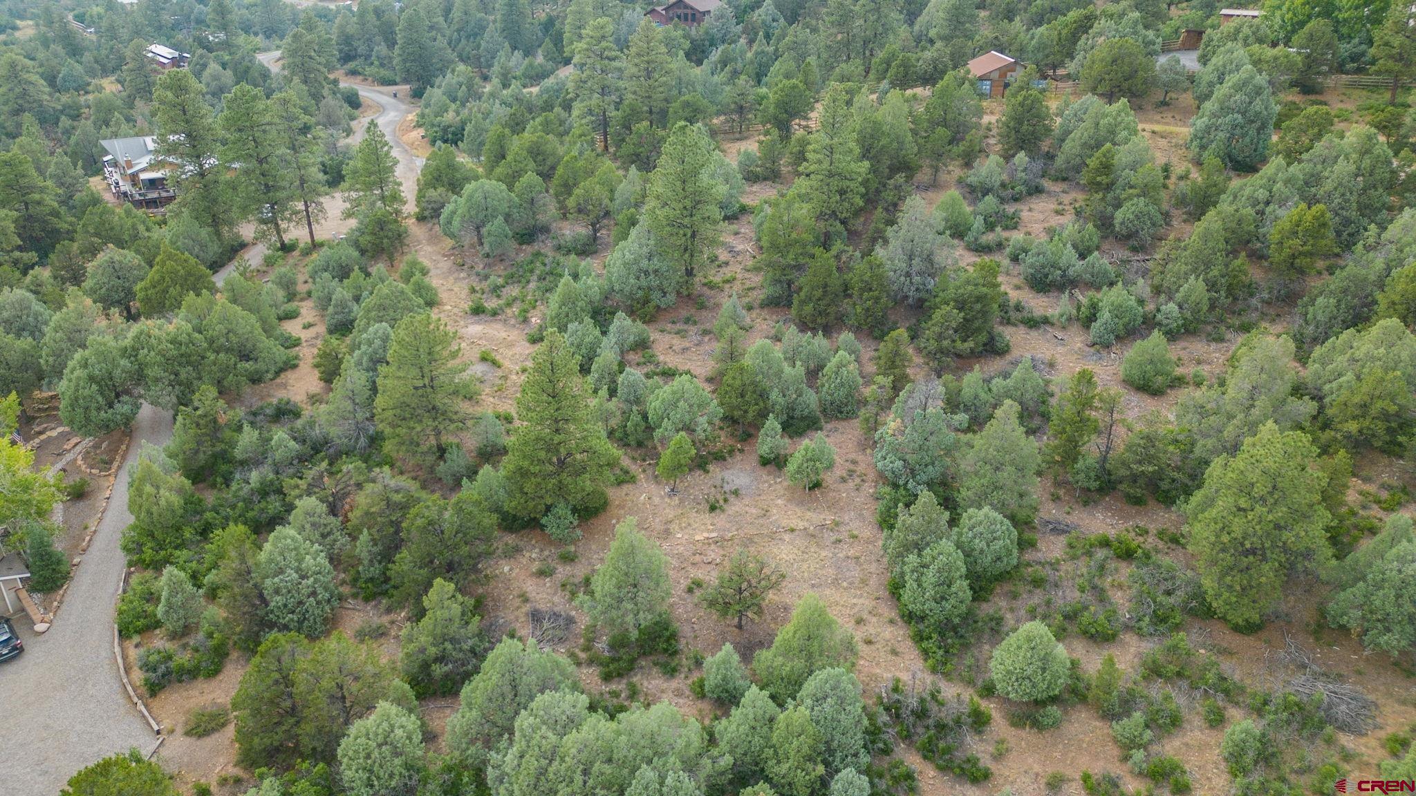 285 Logging Trail Road Durango, CO 81303 - Photo 12 of 23 an aerial view of residential houses with outdoor space and trees