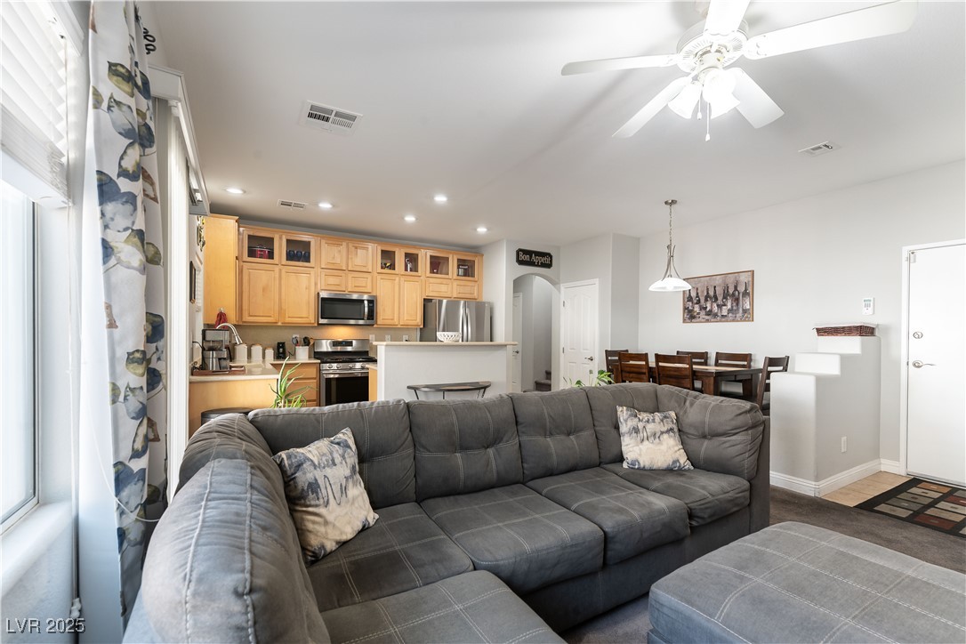 1109 Tropical Star Lane, Unit 1 Henderson, NV 89002 - Photo 9 of 41 Lots of Natural Light on Both Floors-End Unit and No One is Above!!!