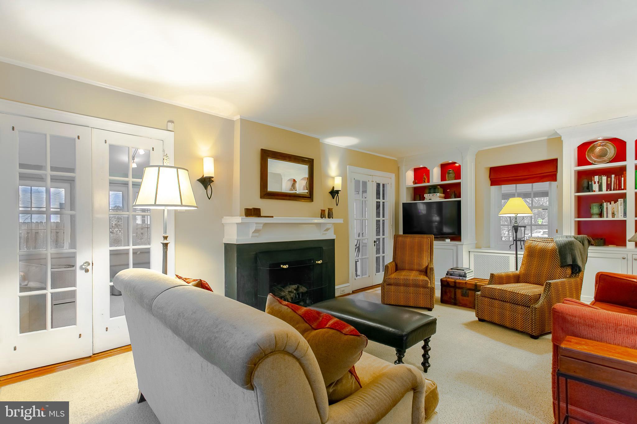 507 Baird Road Merion Station, PA 19066 - Photo 4 of 48 living room with french doors