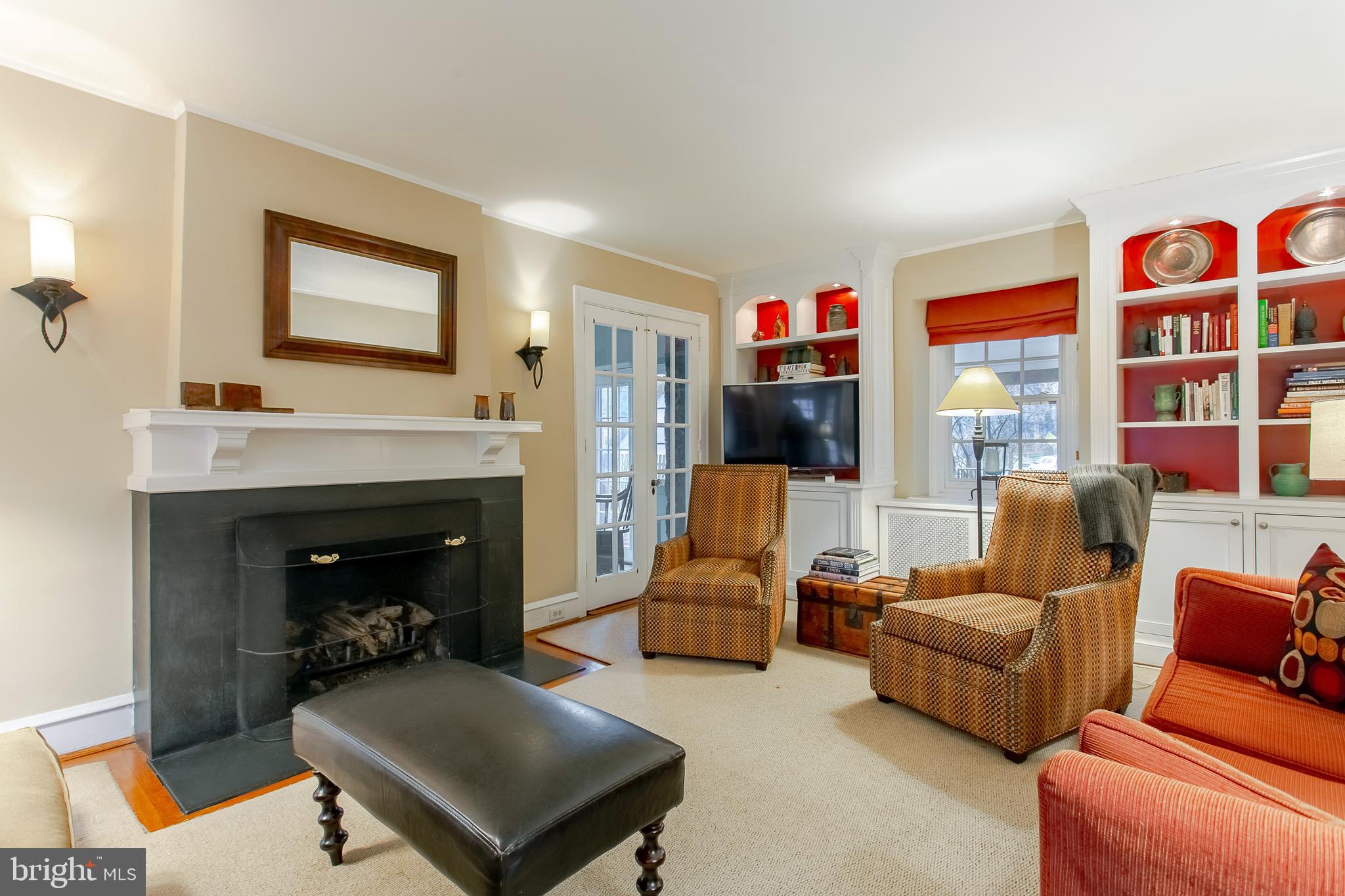 507 Baird Road Merion Station, PA 19066 - Photo 5 of 48 gas fireplace and built ins