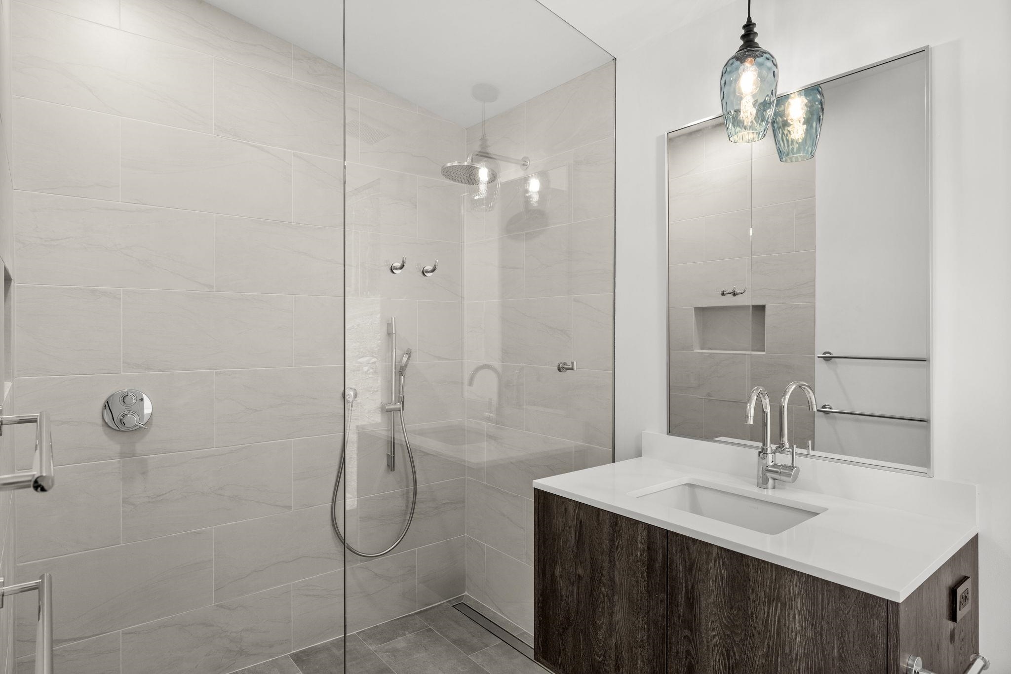 132 Holly Hl Road Luray, VA 22835 - Photo 25 of 69 a bathroom with a sink shower and a mirror