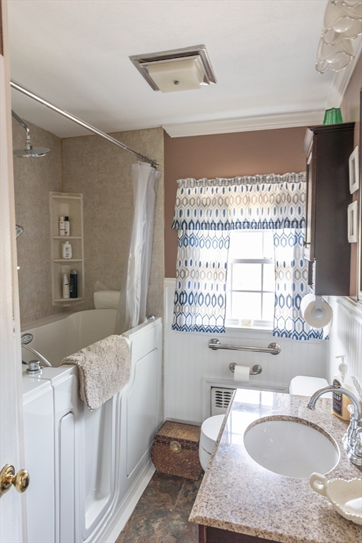 224 Palmer Road Monson, MA 01057 - Photo 17 of 40 a bath room with a sink furniture and a bathtub