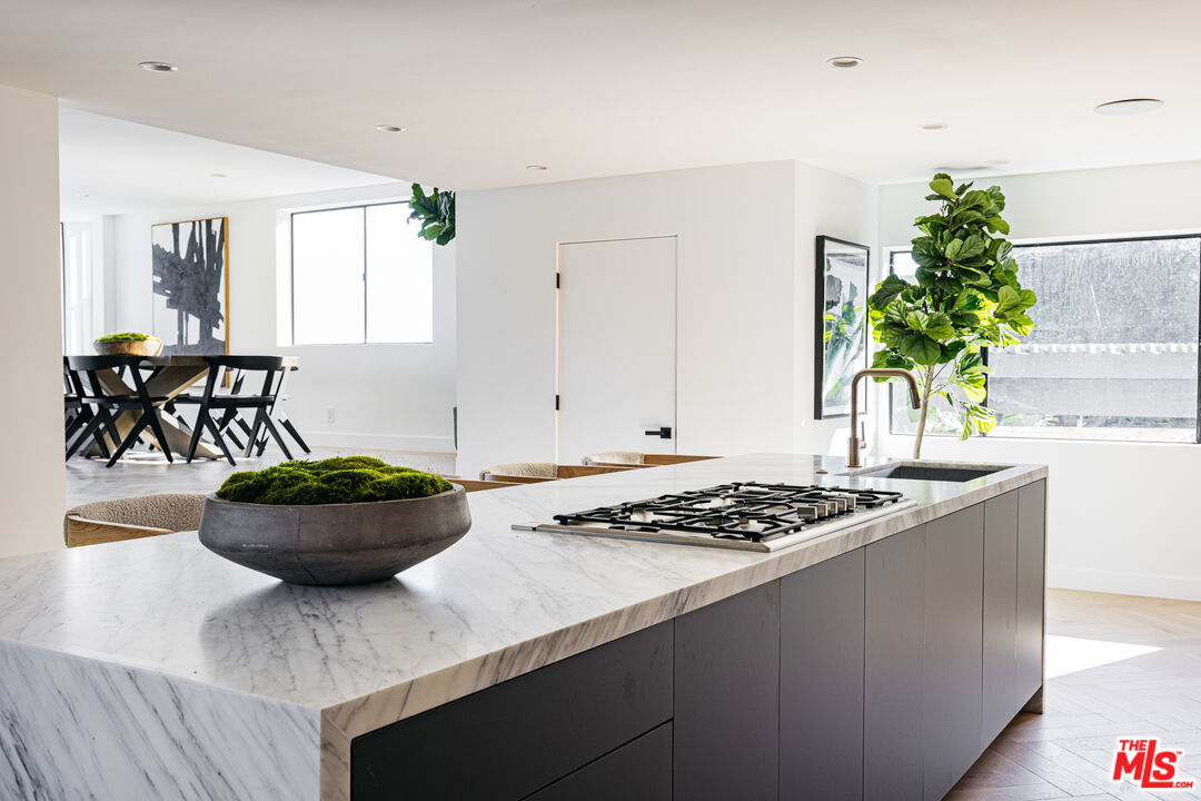 7866 Fareholm Drive Los Angeles, CA 90046 - Photo 2 of 27 a kitchen with a stove and a potted plant