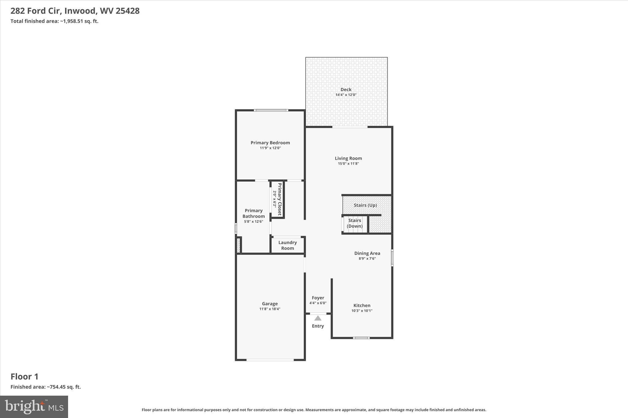 282 Ford Circle Inwood, WV 25428 - Photo 66 of 68 Floor Plan
