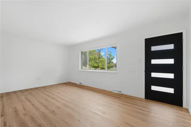 wooden floor in an empty room