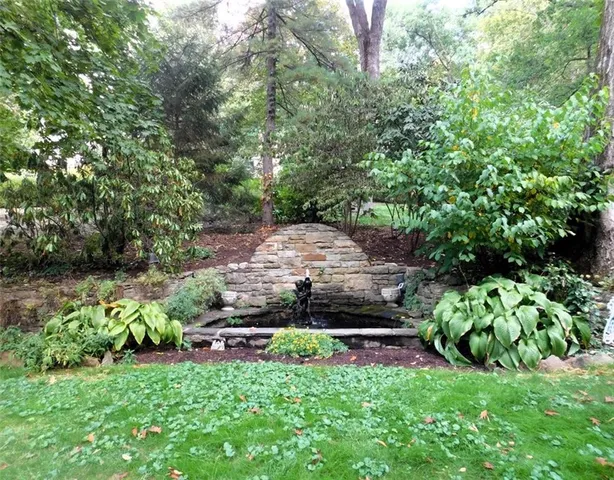 a view of a back yard