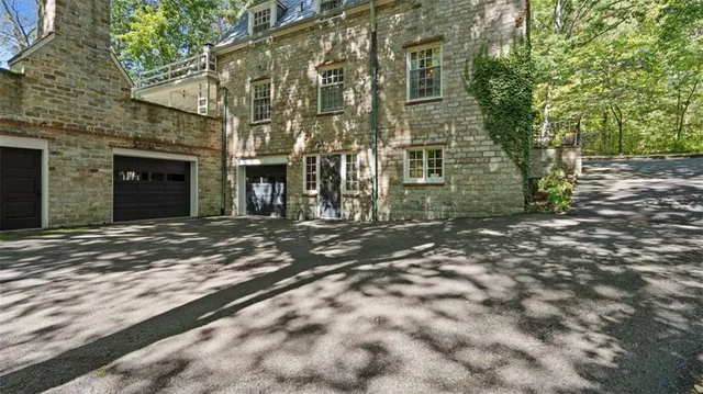 a backyard of a house