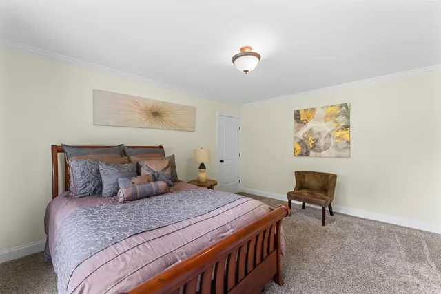 a front view of house with yard and entertaining space