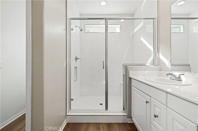 a view of balcony and wooden floor