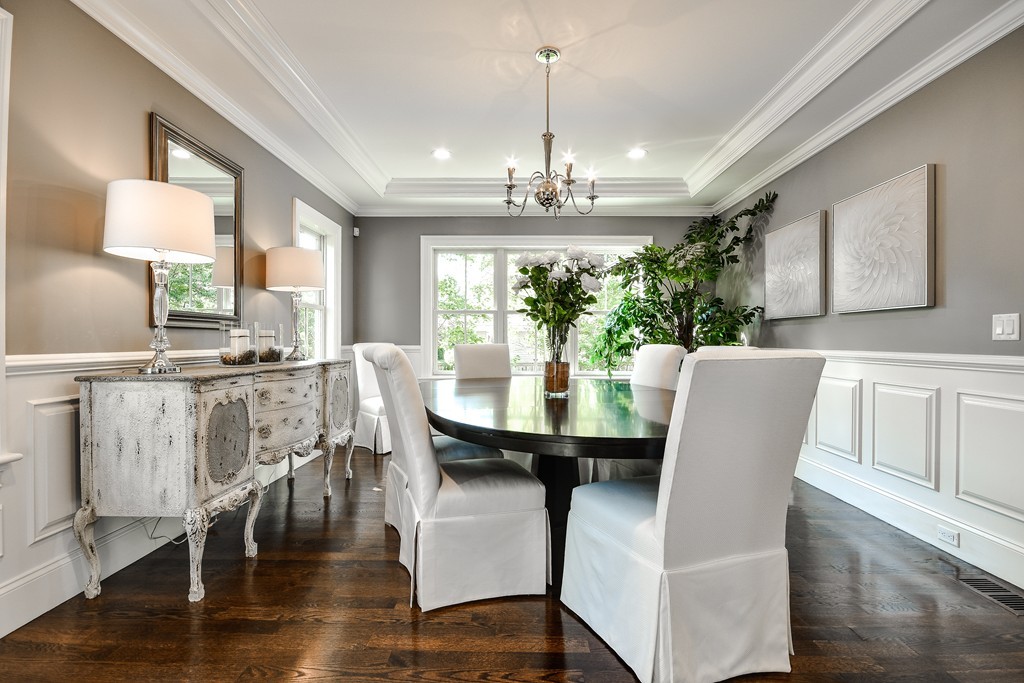7 Bryn Mawr Road Wellesley, MA 02482 - Photo 5 of 30 a view of a dining room with furniture and wooden floor