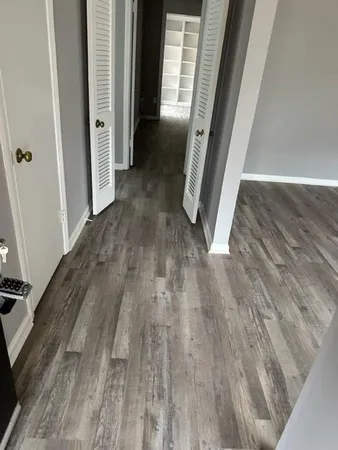 wooden floor in a gallery