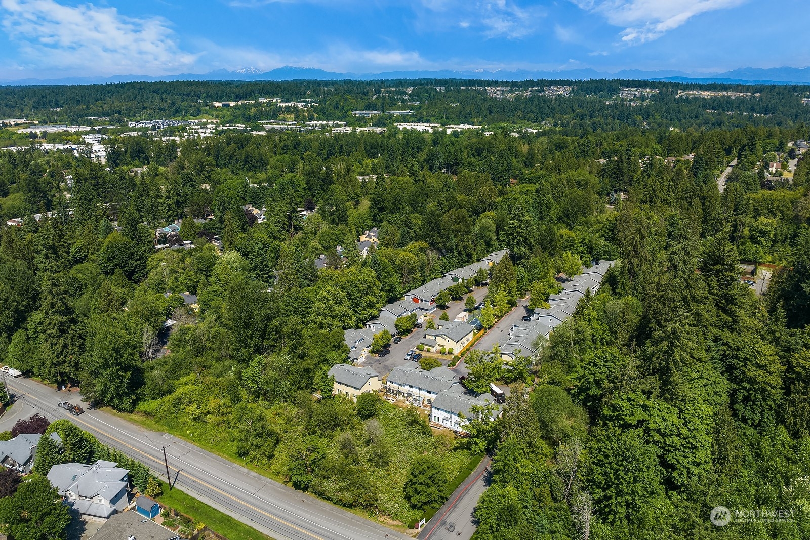 23111 15th Avenue Southeast, Unit E4 Bothell, WA 98021 - Photo 27 of 31 a view of a city with lush green forest