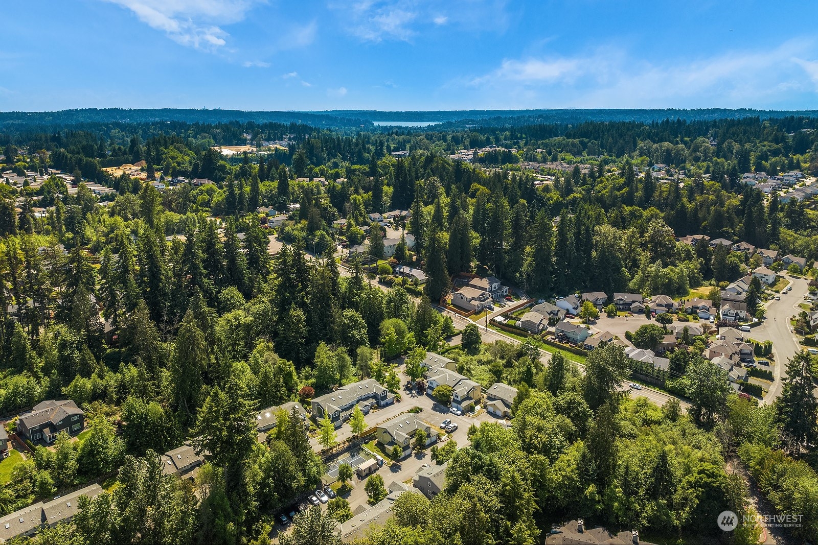 23111 15th Avenue Southeast, Unit E4 Bothell, WA 98021 - Photo 30 of 31 a view of a city with lush green forest