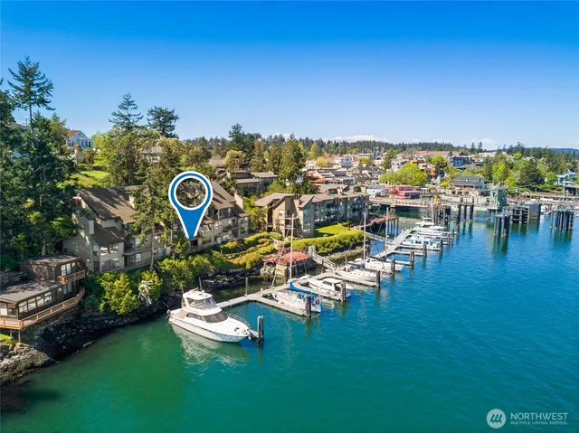 a view of a lake with outdoor space