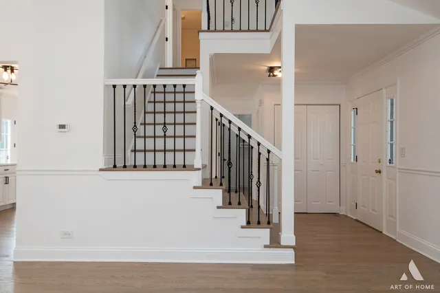 an entryway with a hallway