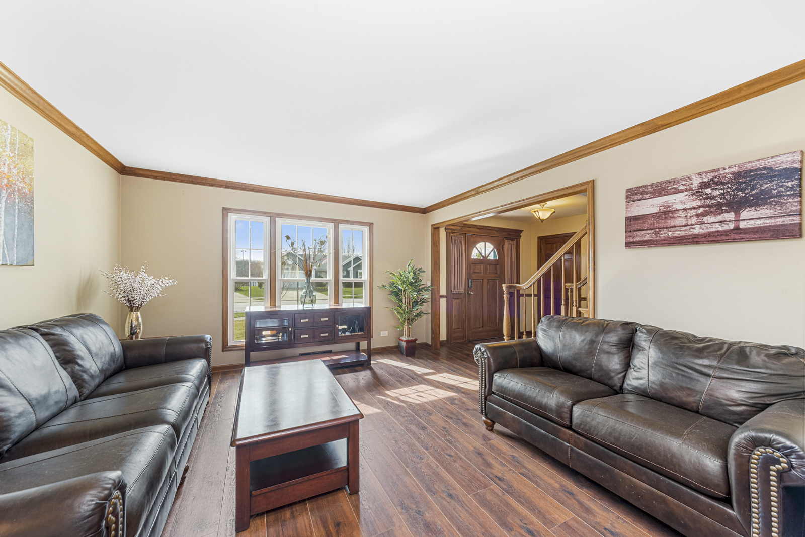 27W344 Churchill Road Winfield, IL 60190 - Photo 5 of 26 a living room with furniture and a large window