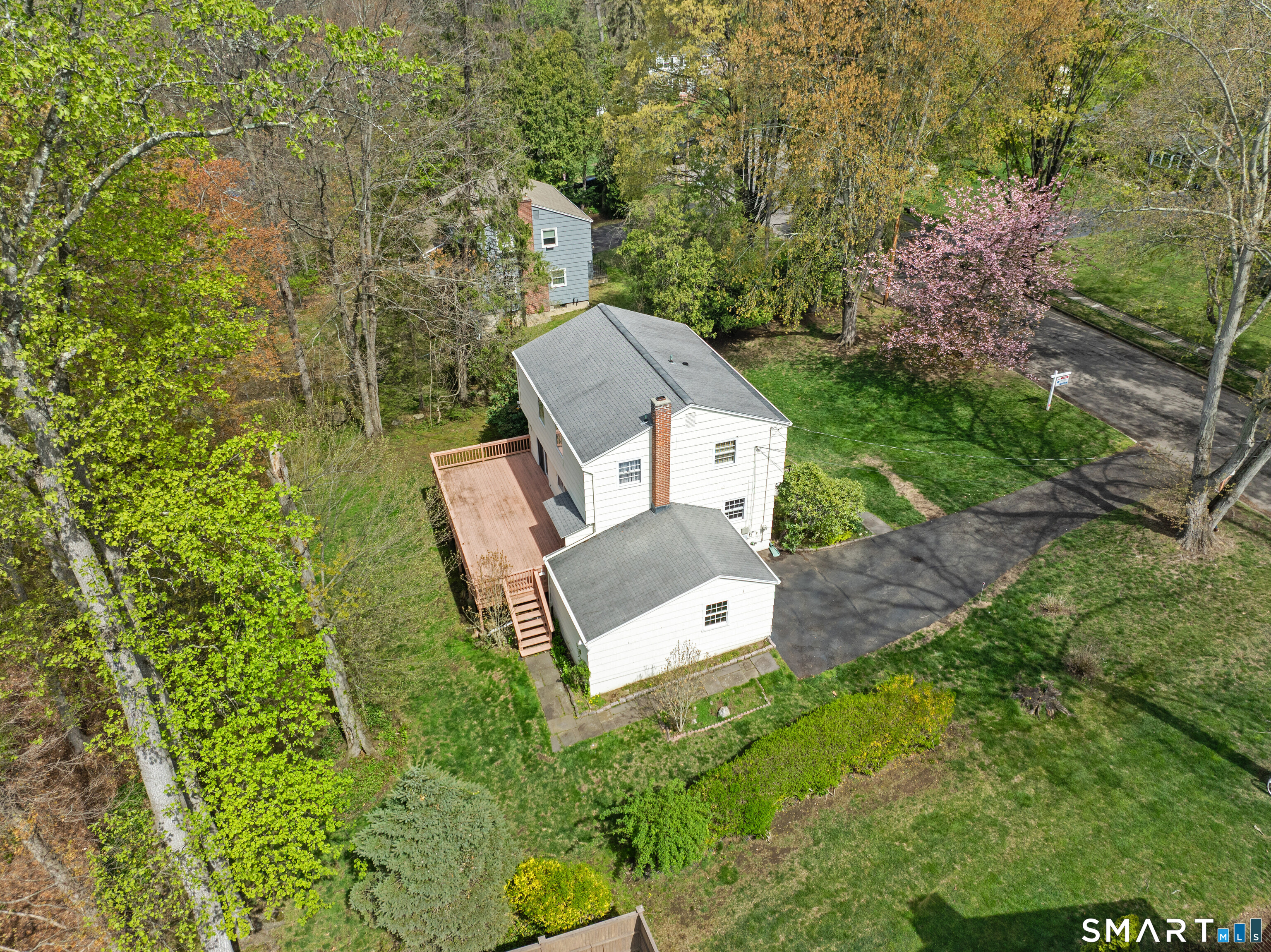 251 Shelter Rock Road Fairfield, CT 06825 - Photo 3 of 38 aerial view of a house with a yard
