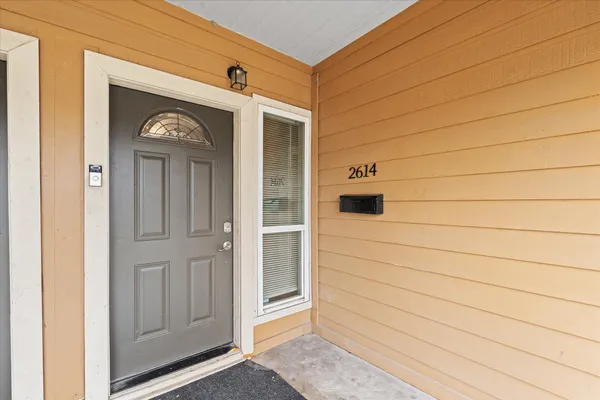 a view of front door