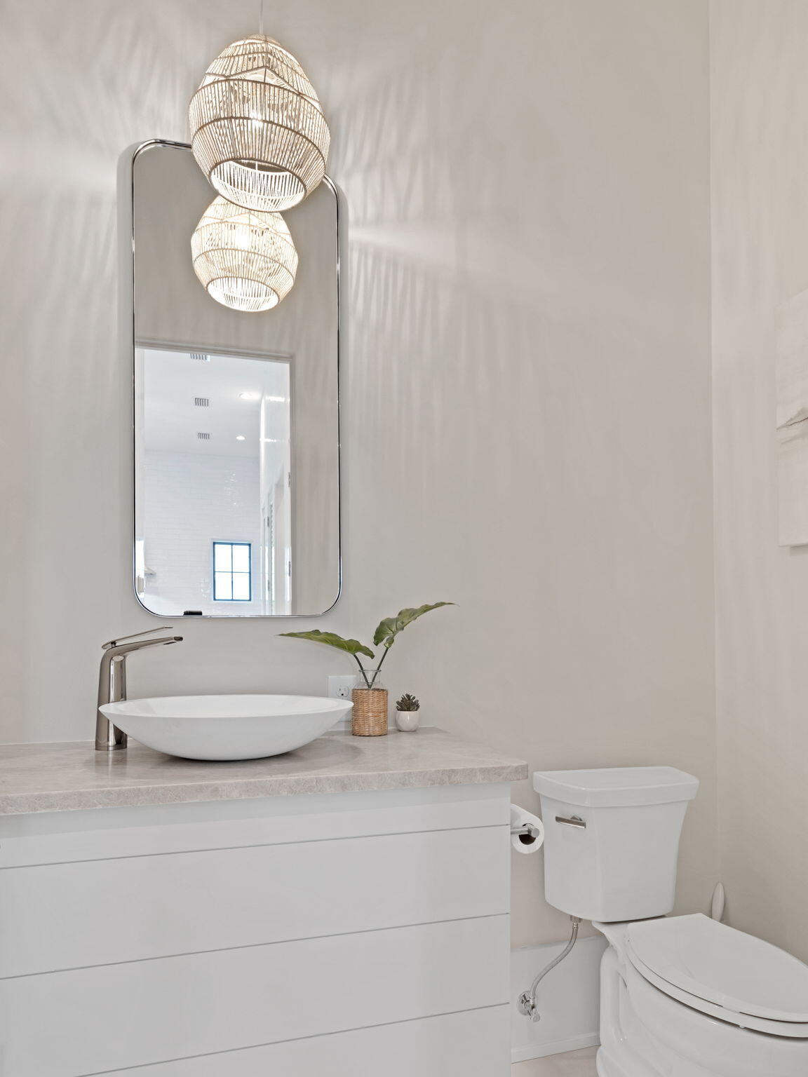 91 Grande Pointe Drive Inlet Beach, FL 32461 - Photo 23 of 51 a bathroom with a sink and a mirror